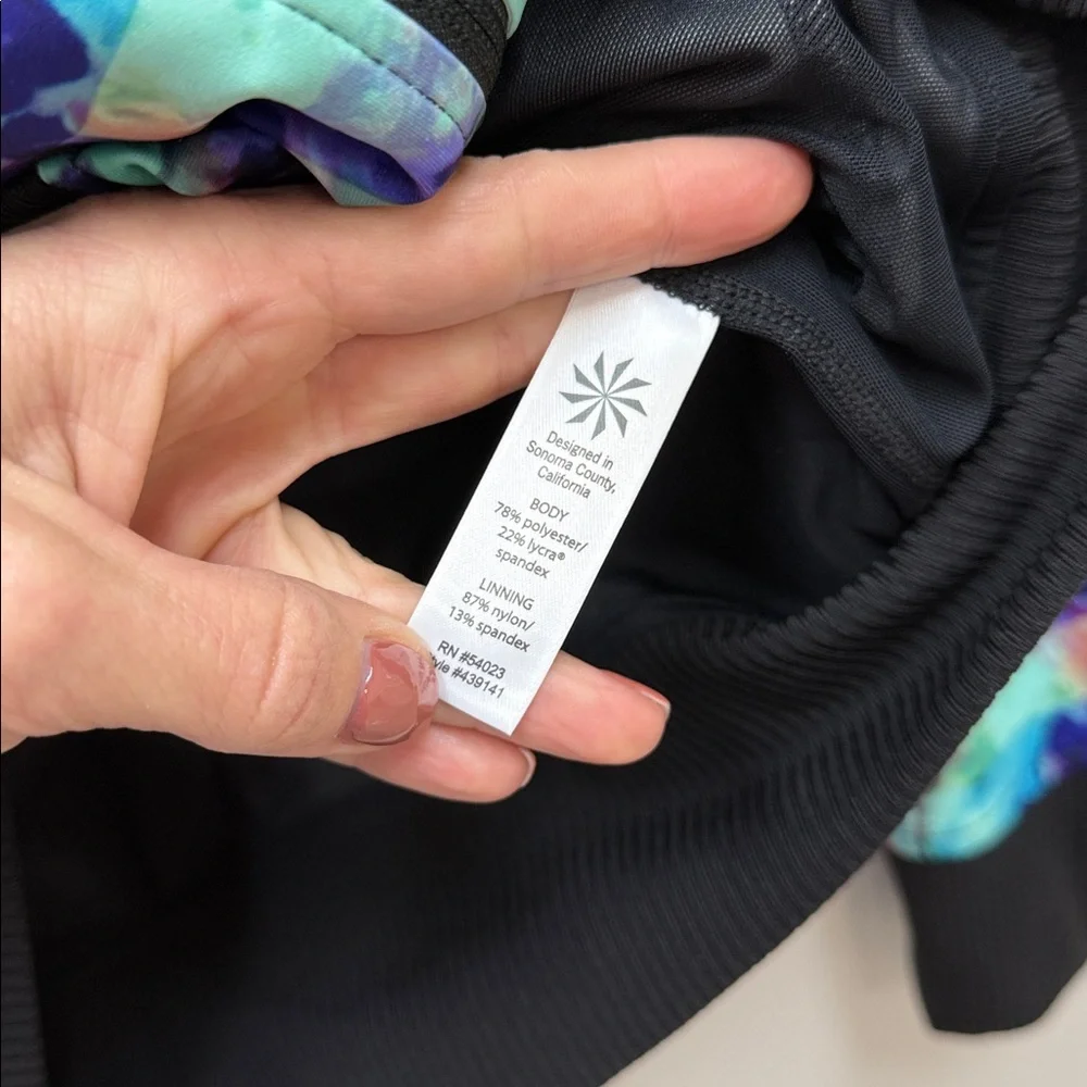 Athleta Multicolor Floral Fade Bombtastic Jacket Womens Sz Medium! - Picture 10 of 11